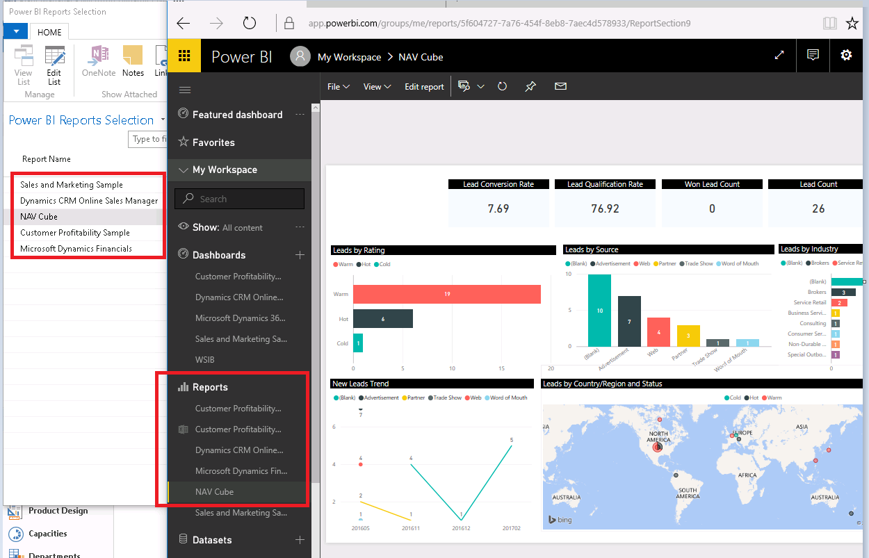 Microsoft Dyn365 NAV 2017 with Power BI - It's all about the role centre