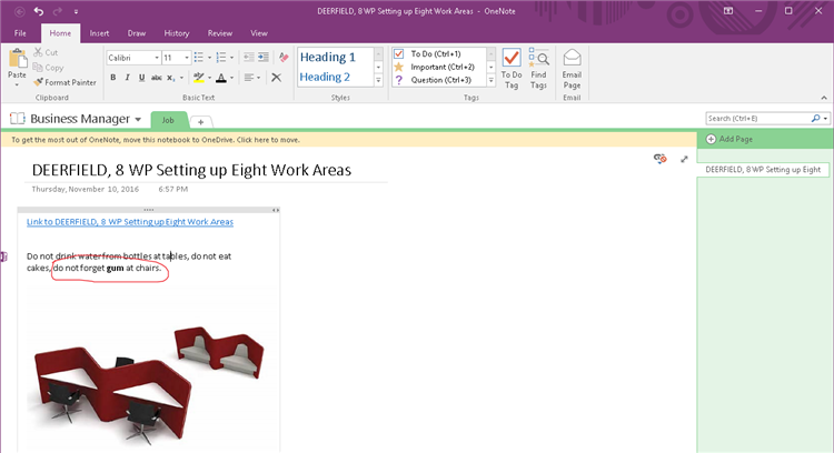 3 new Dynamics NAV Features - viewing onenote