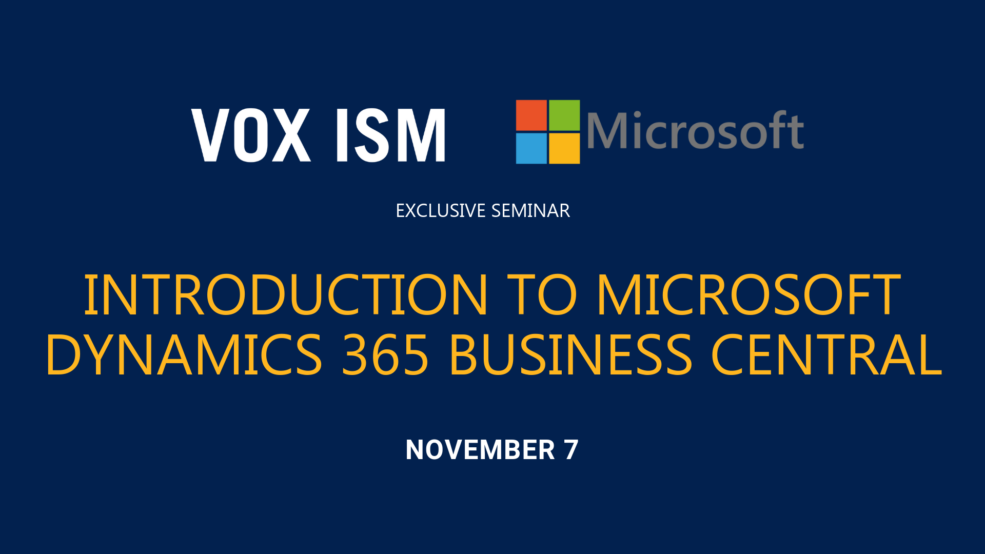 Introduction to Microsoft Dynamics 365 Business Central