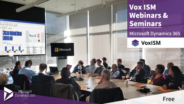 Vox ISM Free Webinars and Seminars