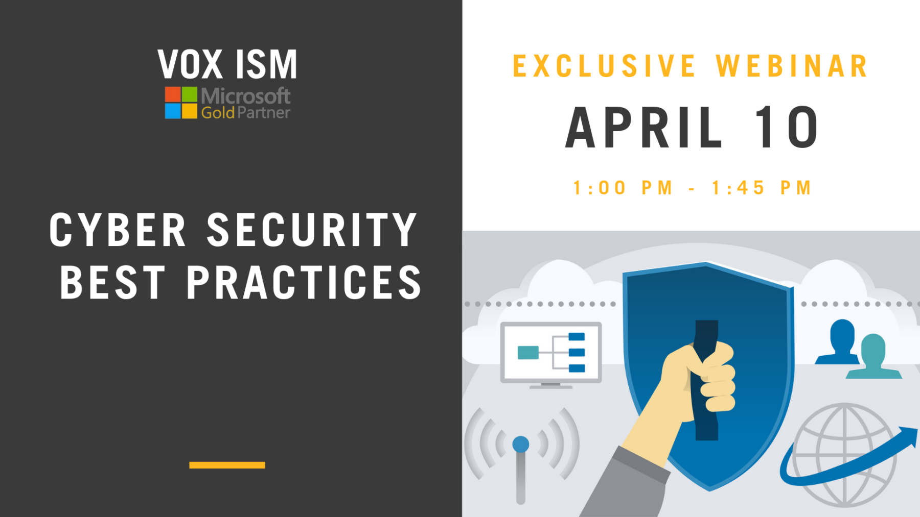 Cyber Security – Best Practices – April 10 – Webinar