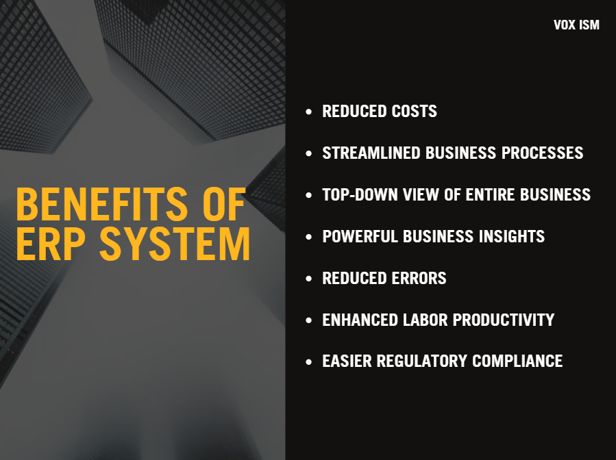 Benefits of ERP System