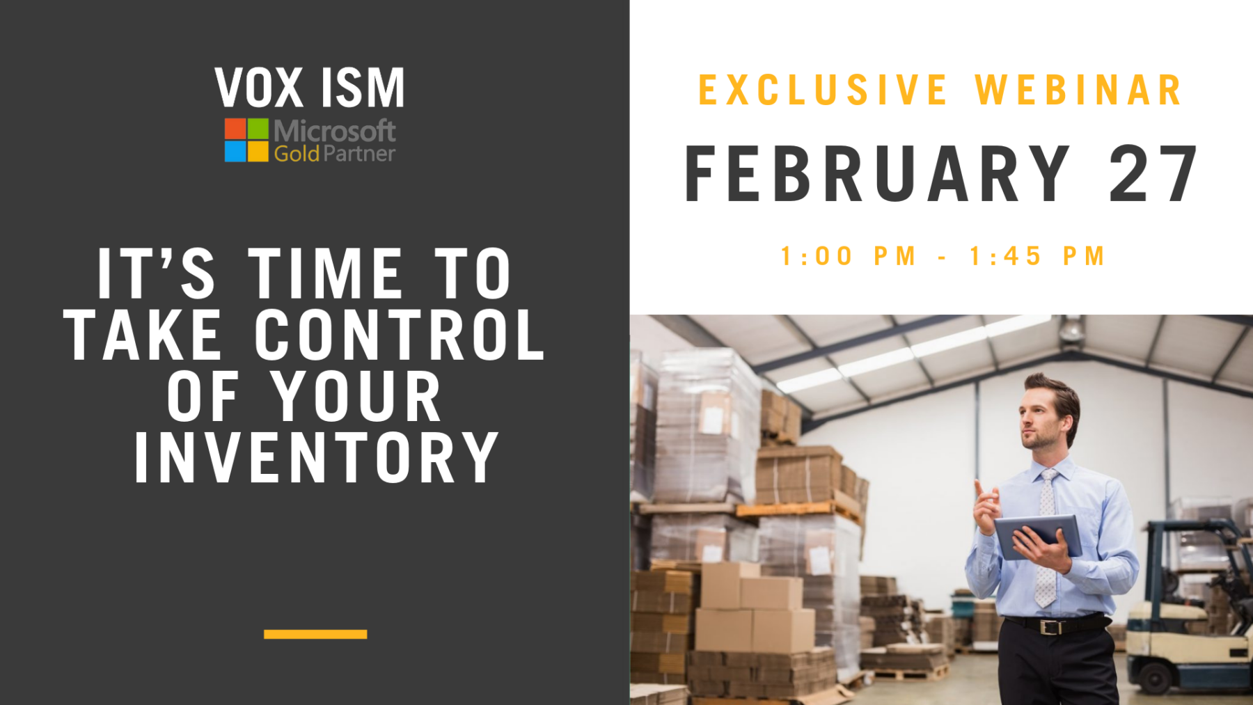 It’s Time to Take Control of Your Inventory - Vox ISM Webinar