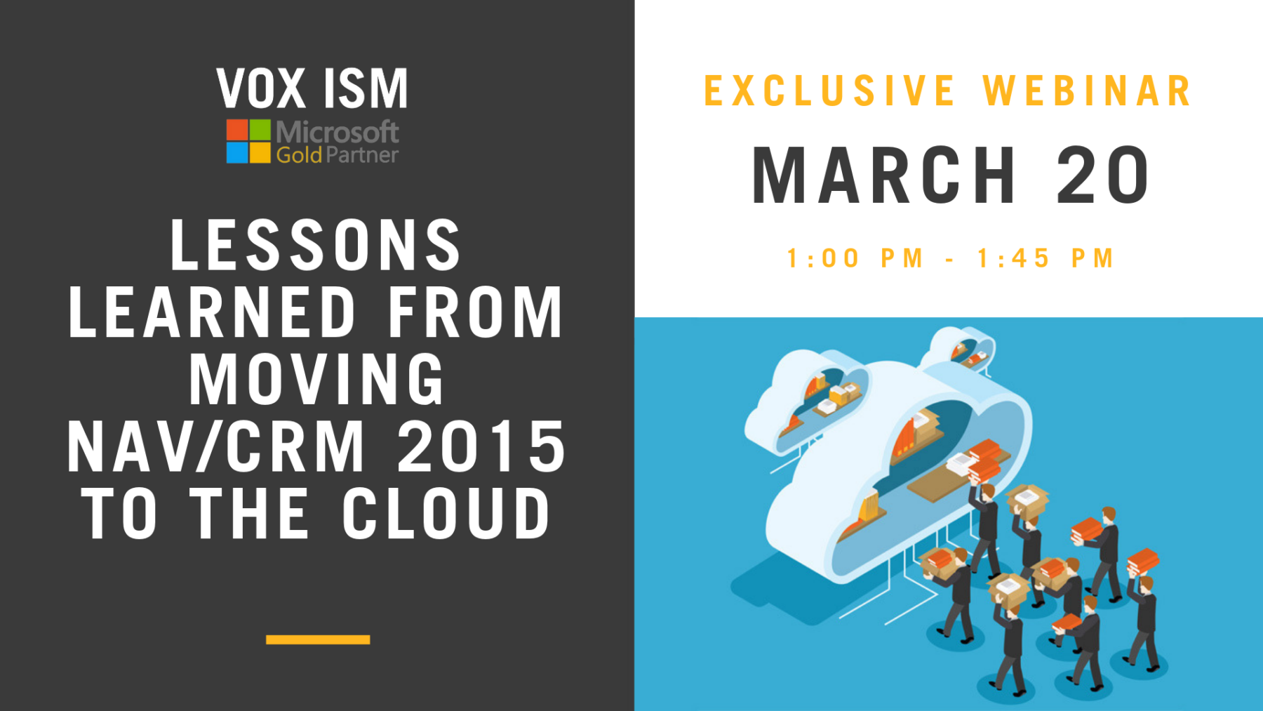 Lessons learned from moving NAV/CRM 2015 to the cloud – March 20 – Webinar