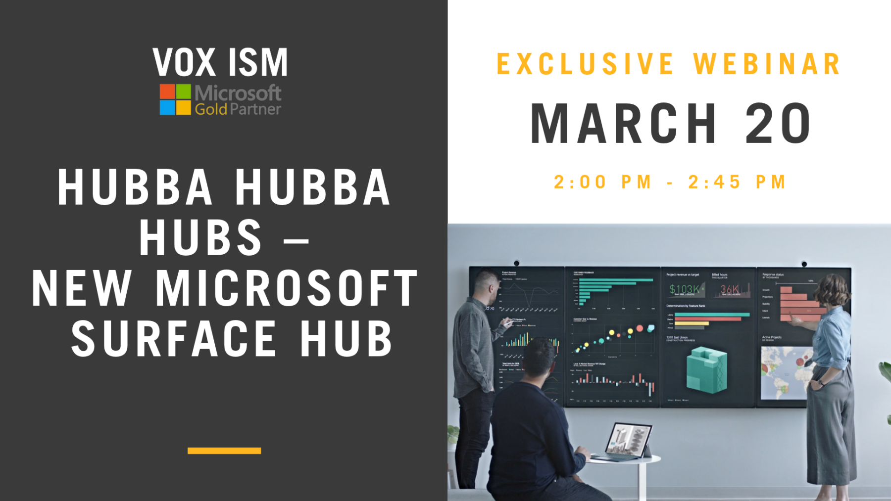 Hubba Hubba Hubs – New Microsoft Surface Hub – March 20 – Webinar