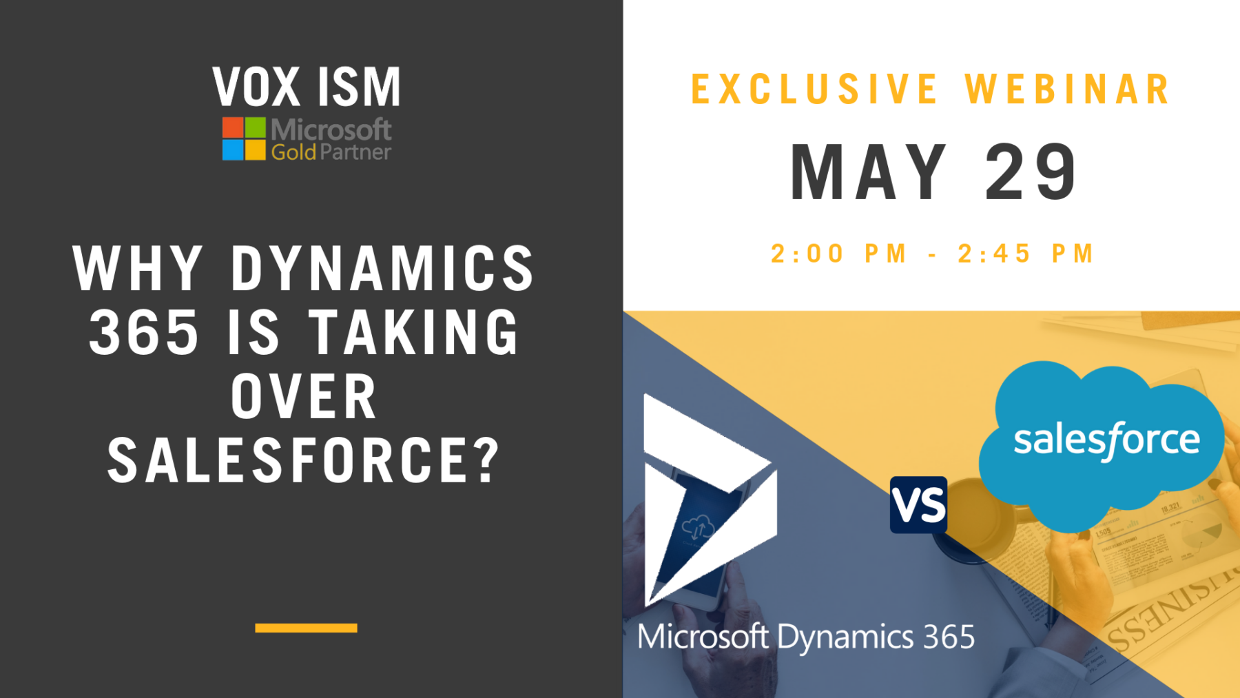 Why Dynamics is taking over Salesforce – May 29 – Webinar