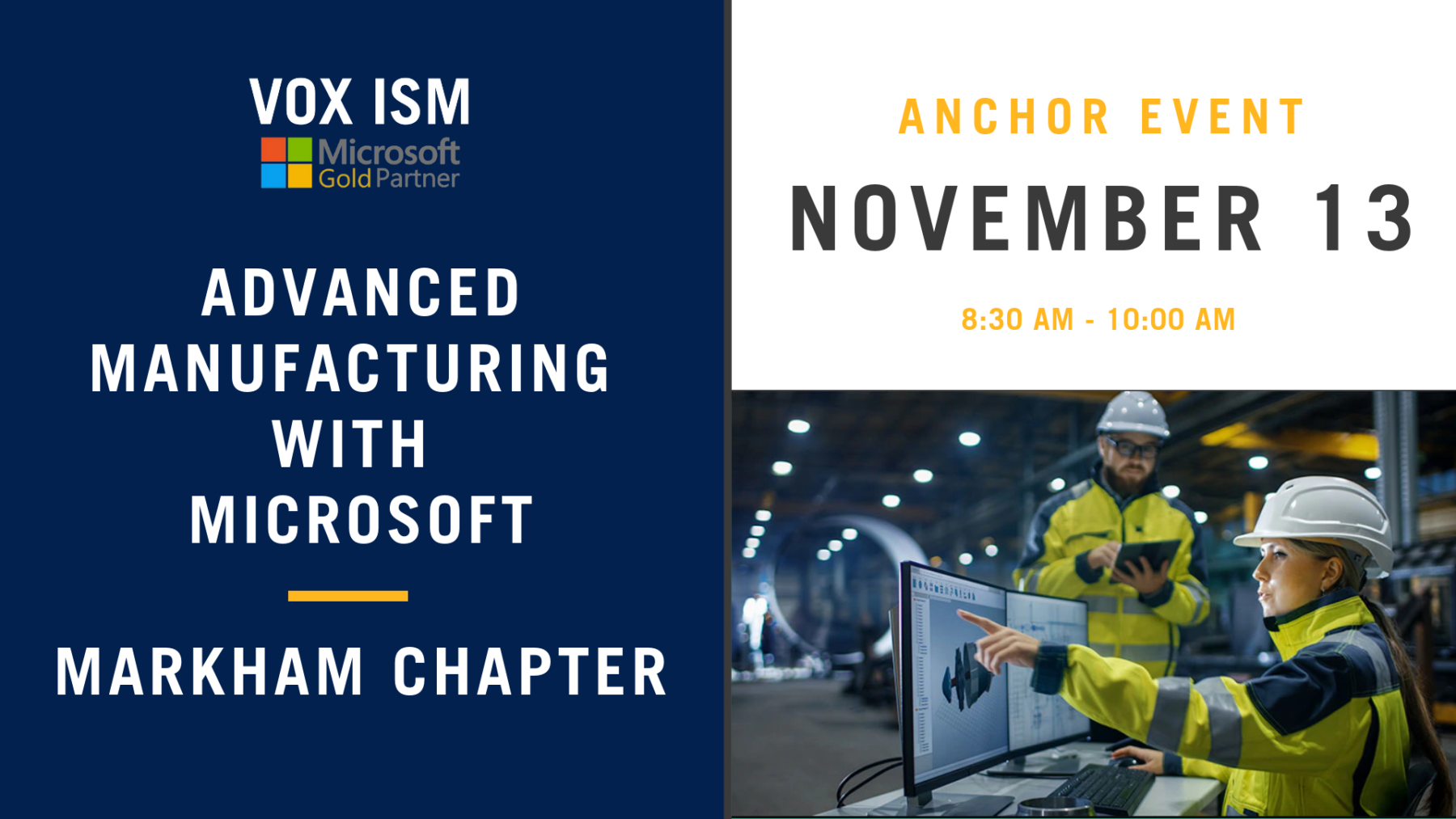 Advanced Manufacturing with Microsoft - Markham Chapter - November 13