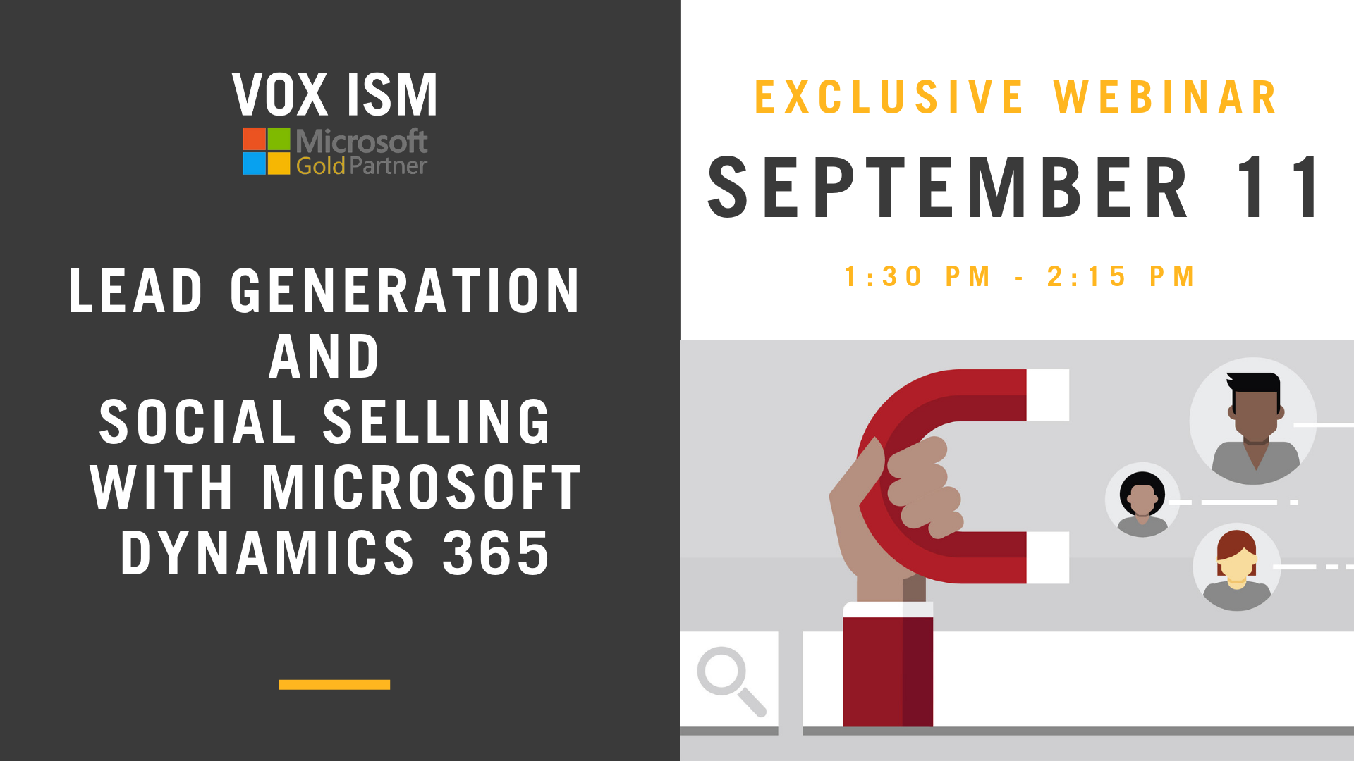 Lead Generation and Social Selling With Microsoft Dynamics 365 - September 11 - Webinar - VOX ISM