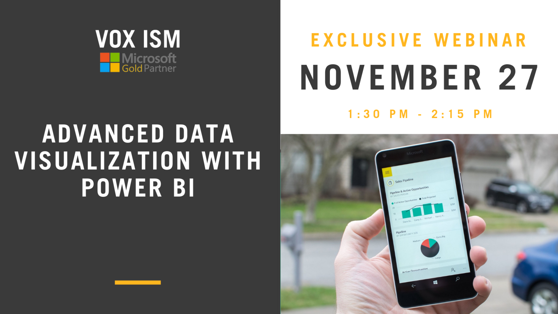 Advanced Data Visualization with Power BI - November 27 - Webinar - VOX ISM
