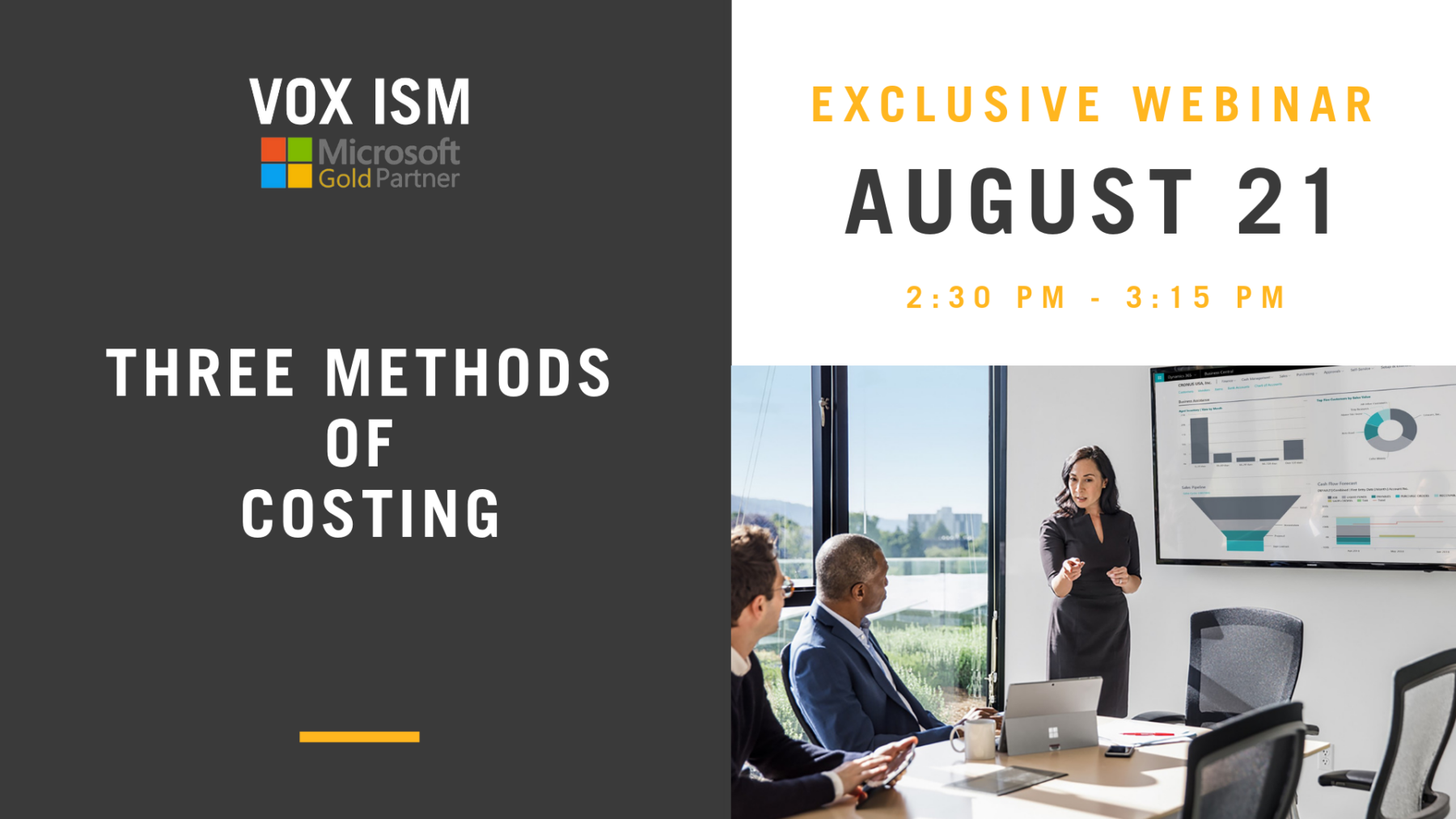 Three Methods of Costing - August 21 - Webinar - VOX ISM