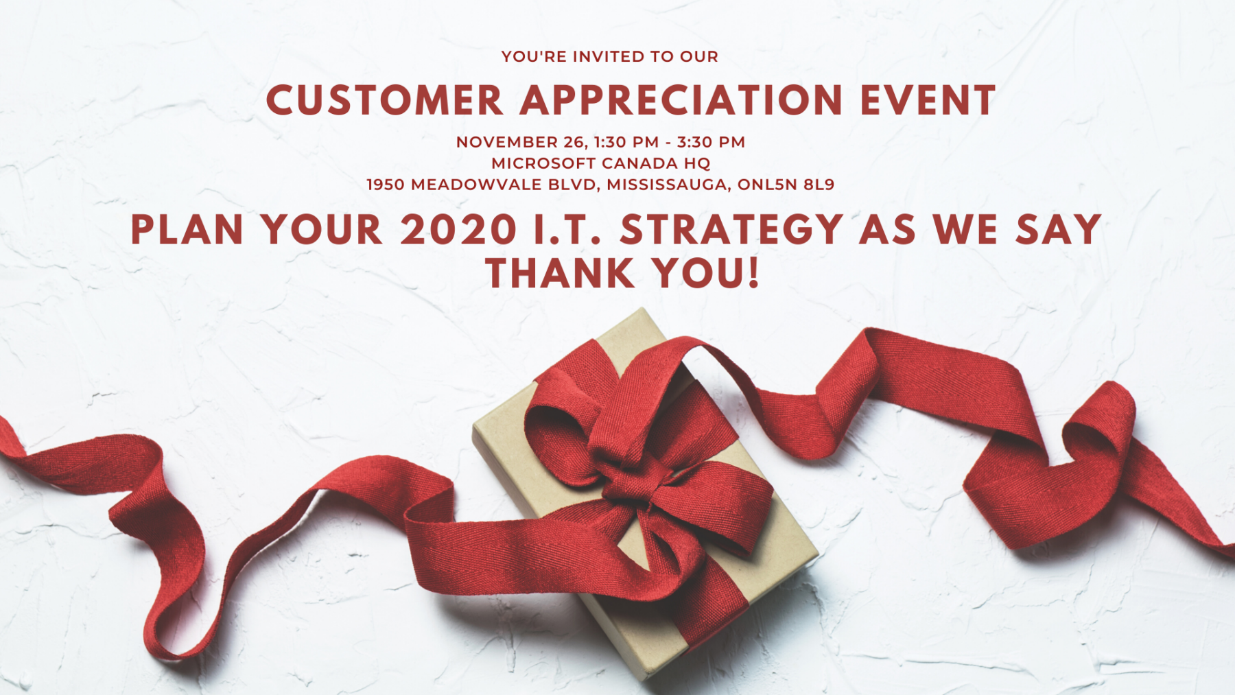 VOX ISM Customer Appreciation Event Invite