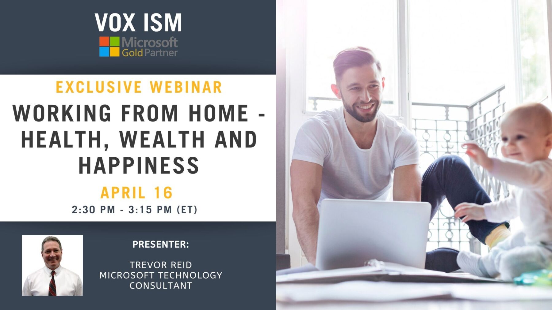 Working from Home - Health, Wealth and Happiness - April 16 - Webinar_VOX ISM