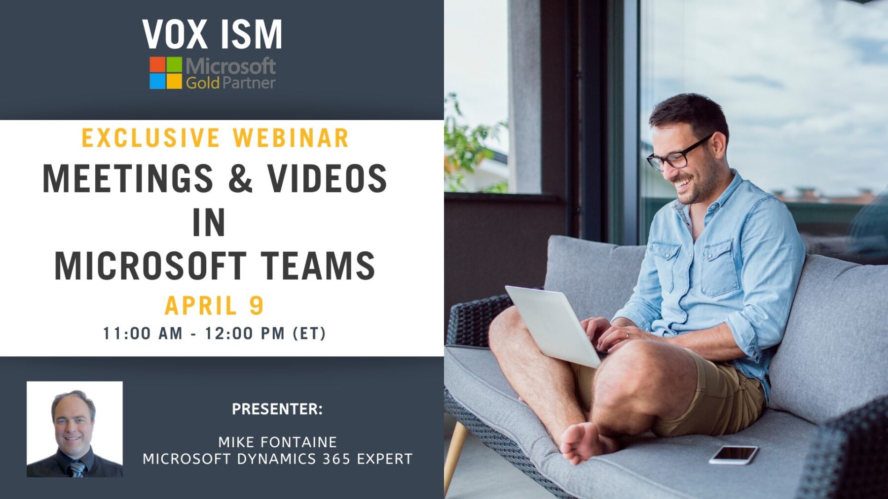 Meetings & Videos in Teams - April 09 - Webinar_VOX ISM