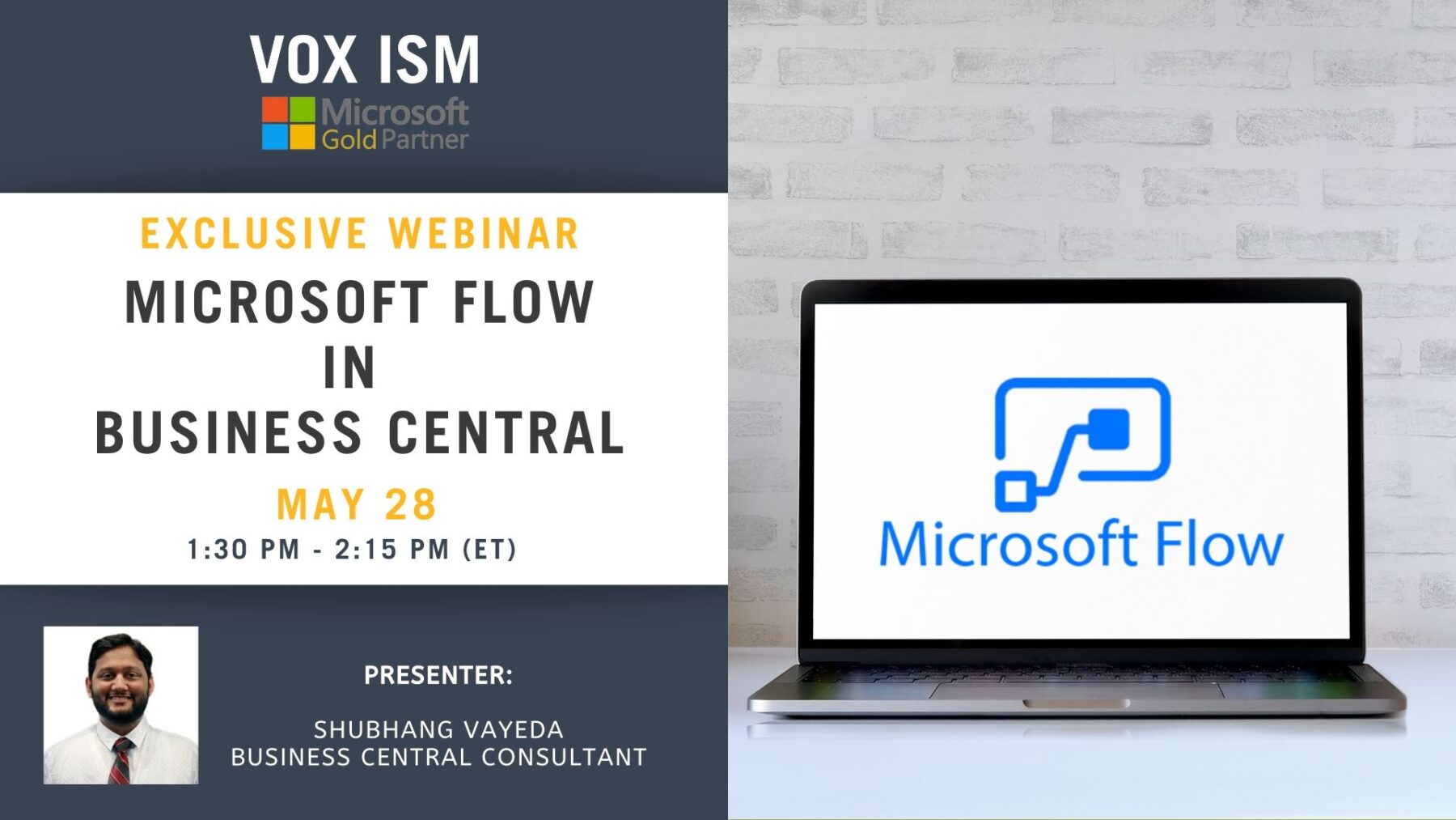 Microsoft Flow in Business Central - May 28 - Webinar VOX ISM