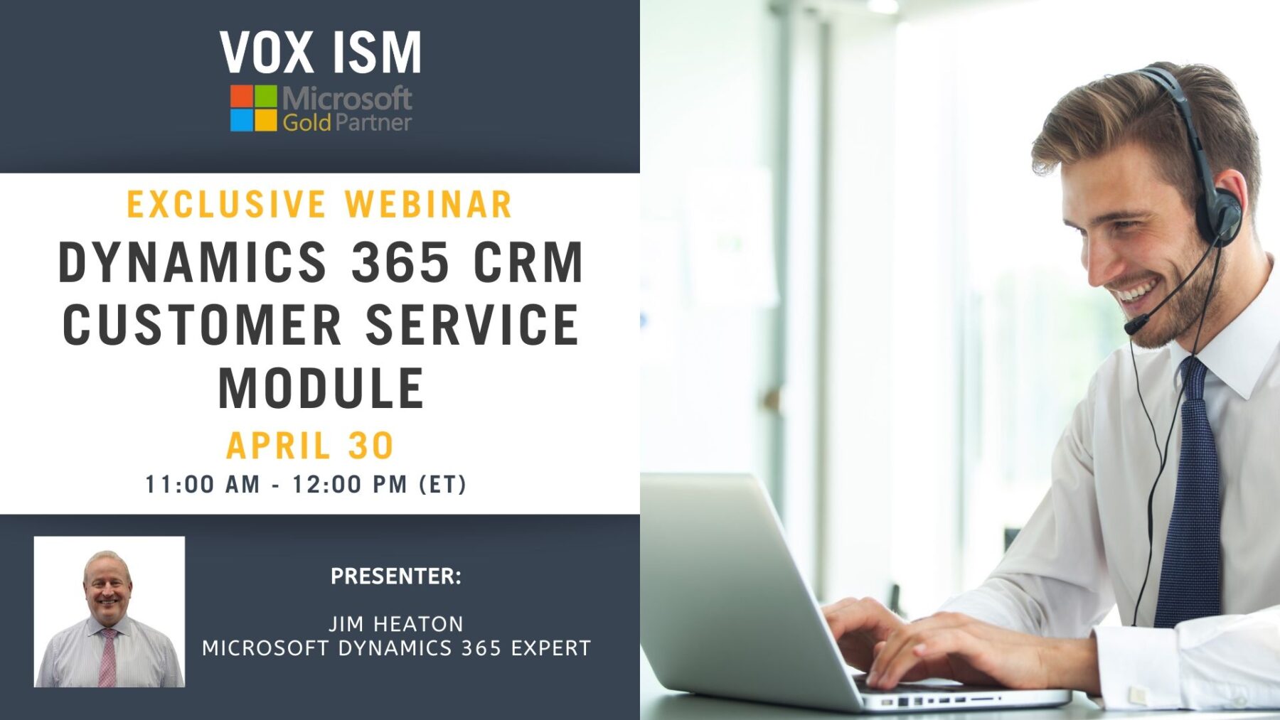 Dynamics 365 CRM Customer Service Module - April 30- Webinar