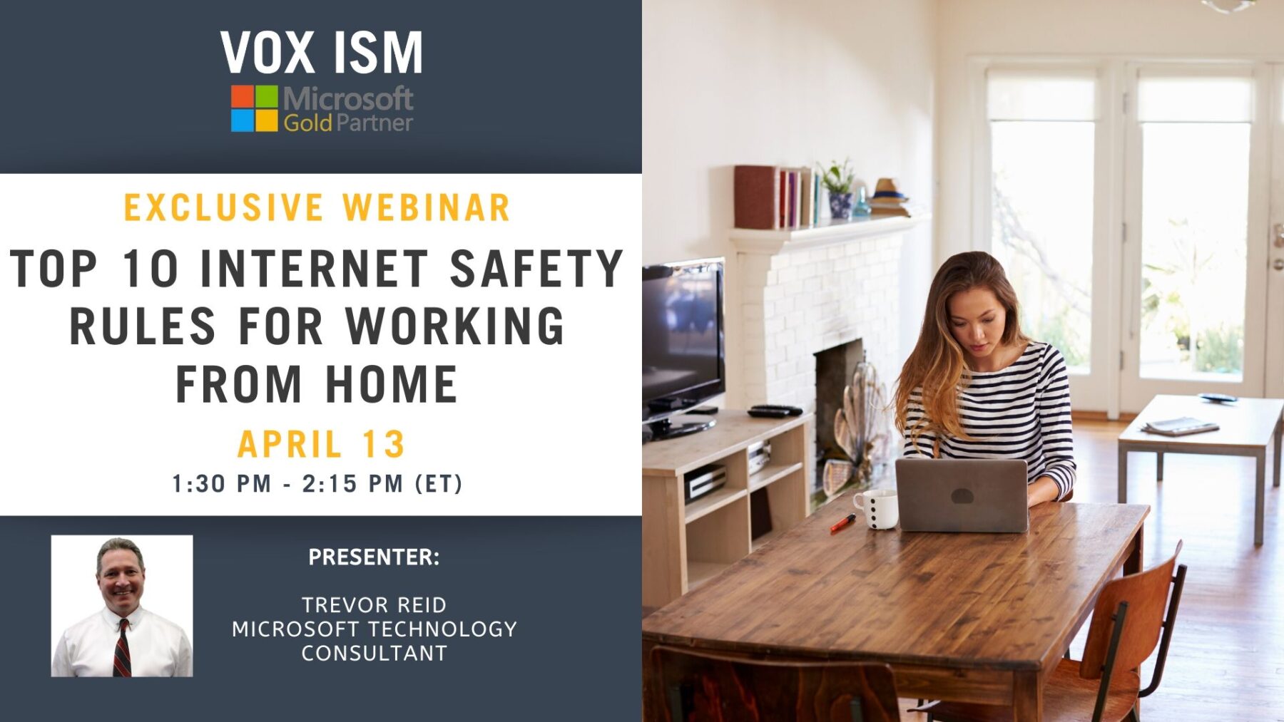 Top 10 Internet Safety Rules for Working From Home - April 13 - Webinar_VOX ISM
