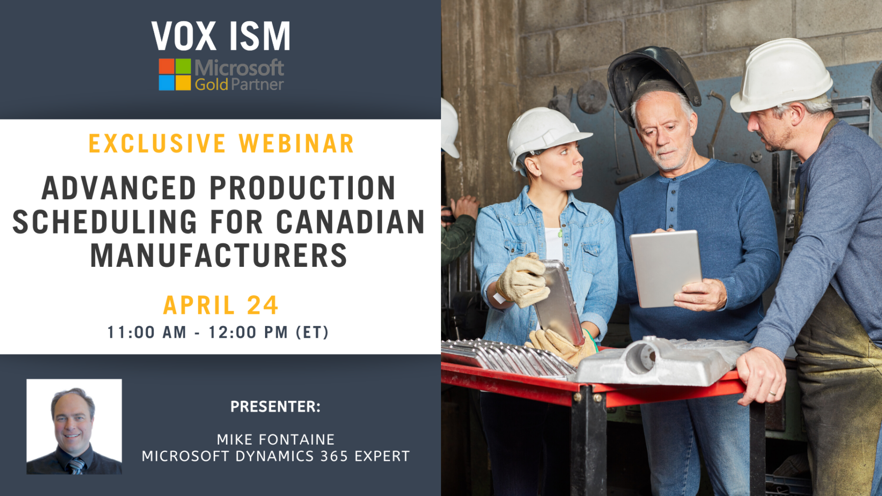 Advanced Production Scheduling for Canadian Manufacturers - April 24 - Webinar_VOX ISM
