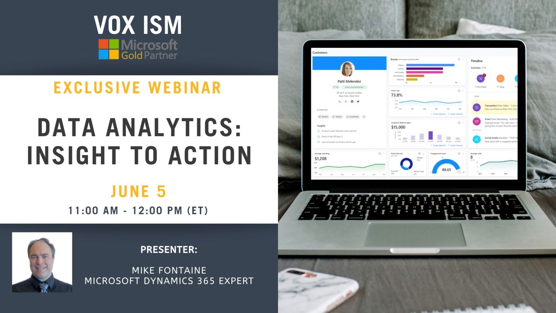 Data Analytics: Insight to Action - June 5 - Webinar VOX ISM