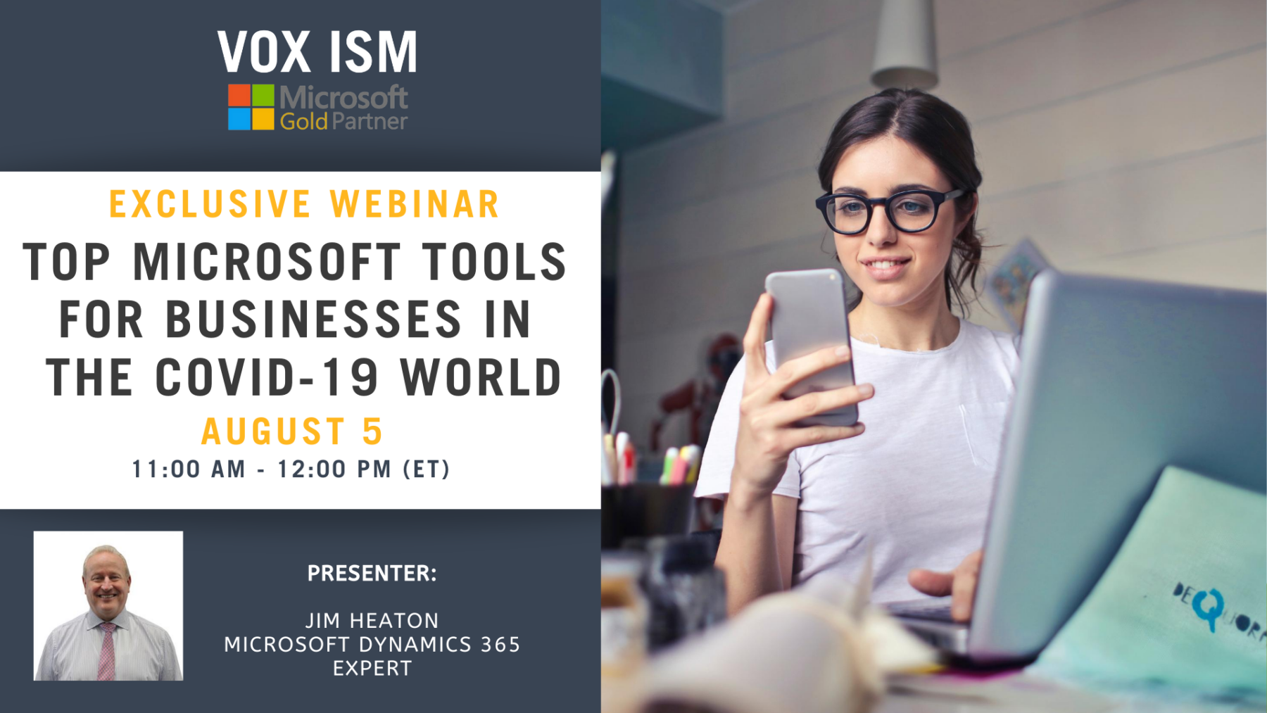 Top Microsoft Tools for Businesses in the COVID-19 World – August 5 – Webinar