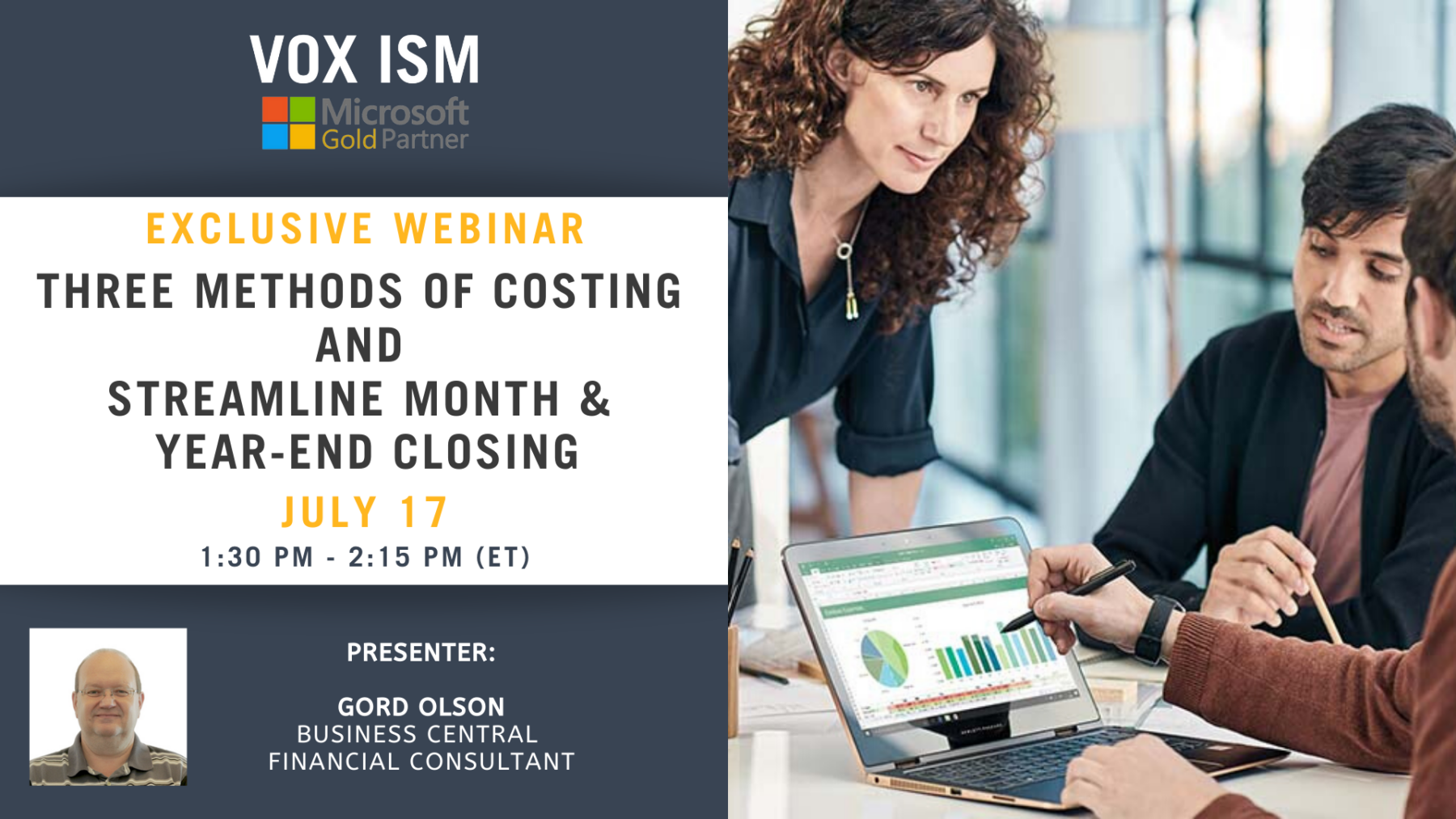 Three methods of costing and streamline month & year-end closing - July 17 - Webinar VOX ISM