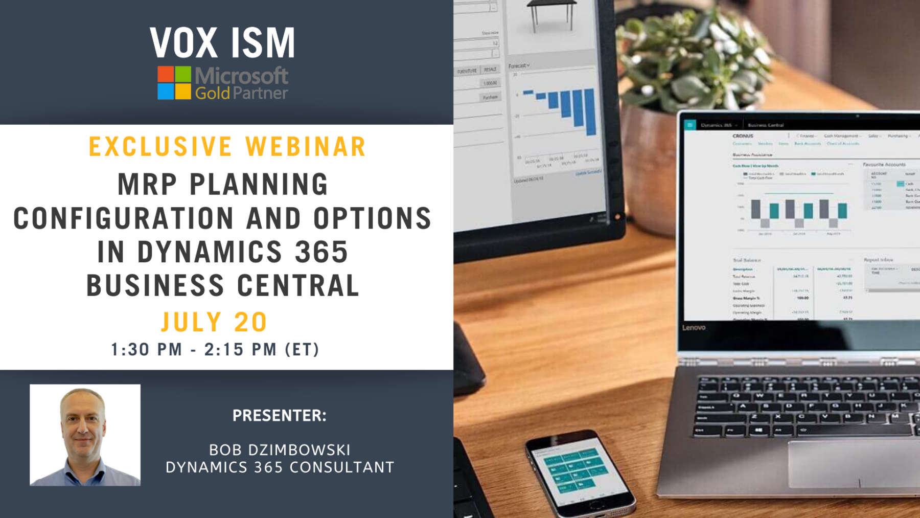 MRP Planning Configuration and Options in Business Central - July 20 - Webinar VOX ISM