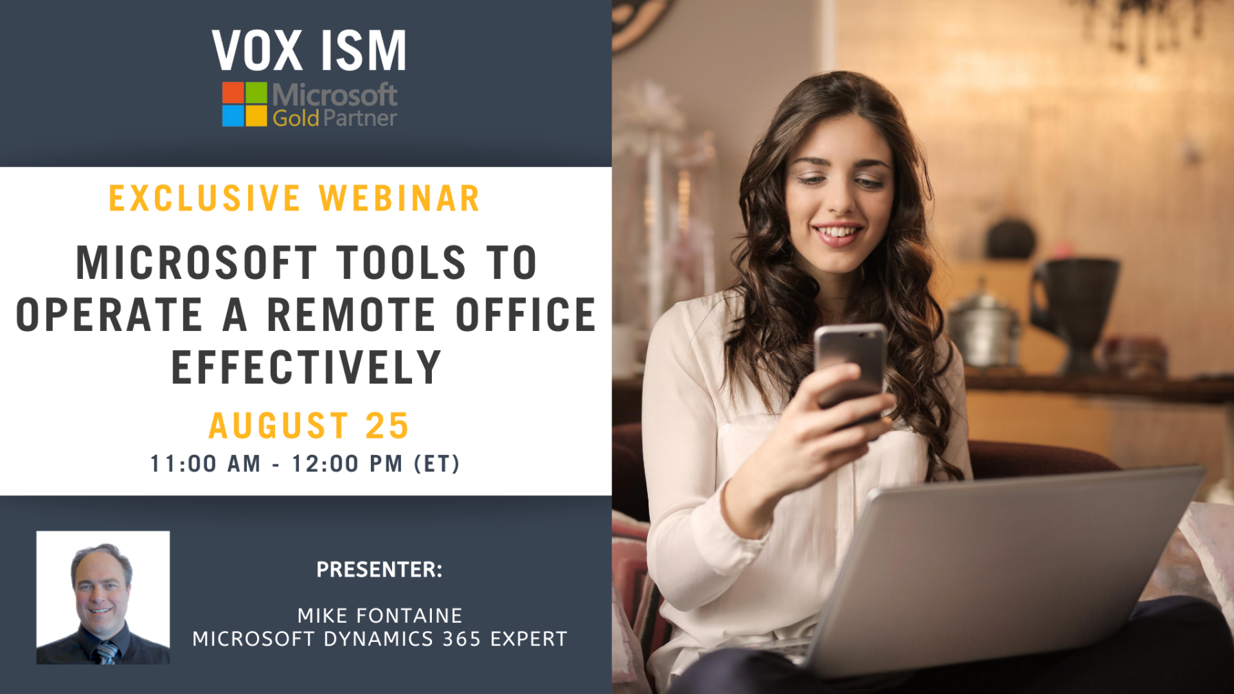 Microsoft Tools to Operate a Remote Office Effectively - August 25 - Webinar
