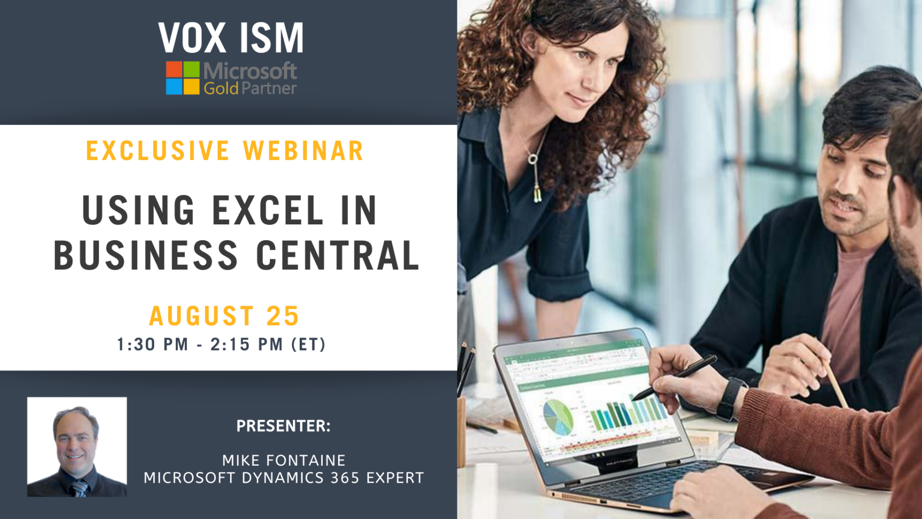 Using Excel in Business Central - August 25 - Webinar