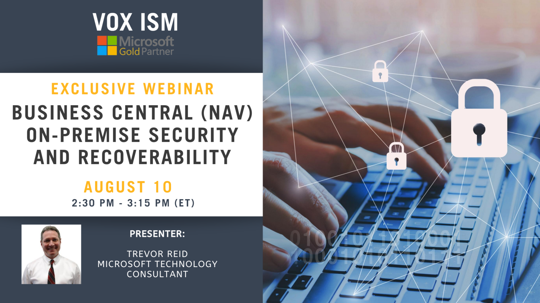 Workshop: Business Central\NAV on-premise security and recoverability - August 10 - Webinar