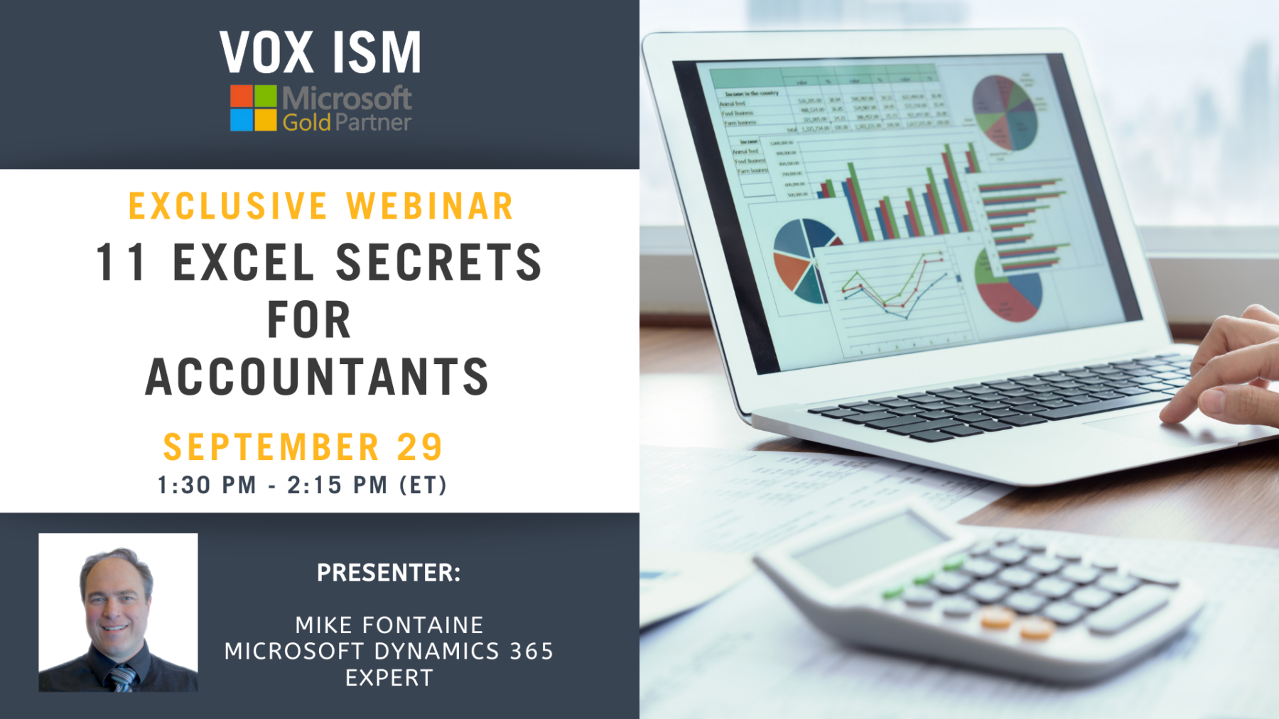 11 Excel Secrets for Accountants – September 29 – Webinar
