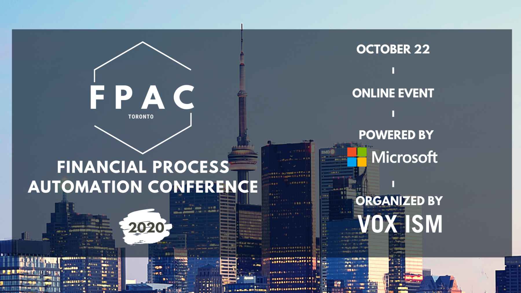 FPAC Fall 2020: Financial Process Automation Conference - October 22 - Online Event