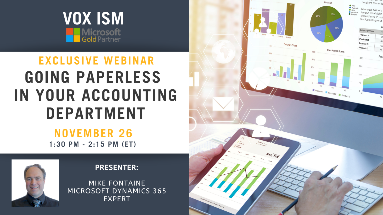 Going paperless in your accounting department - November 26 - Webinar