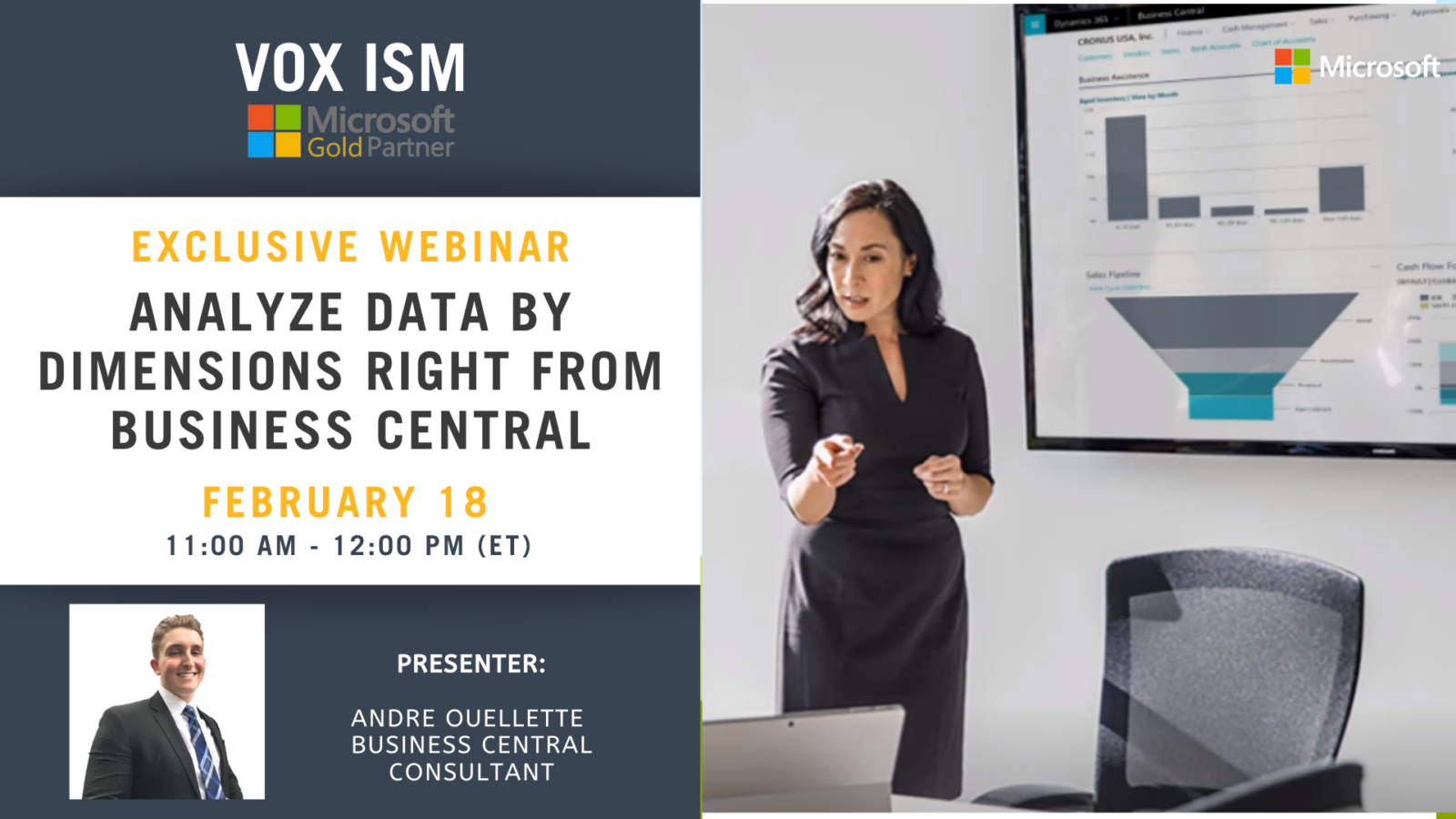 Analyze Data by Dimensions Right from Business Central - February 18 - Webinar