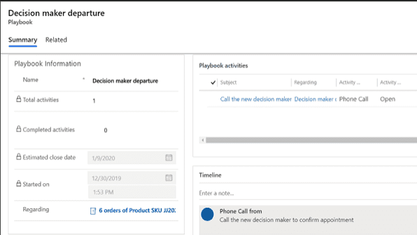 Dynamics 365 CRM Playbooks_5