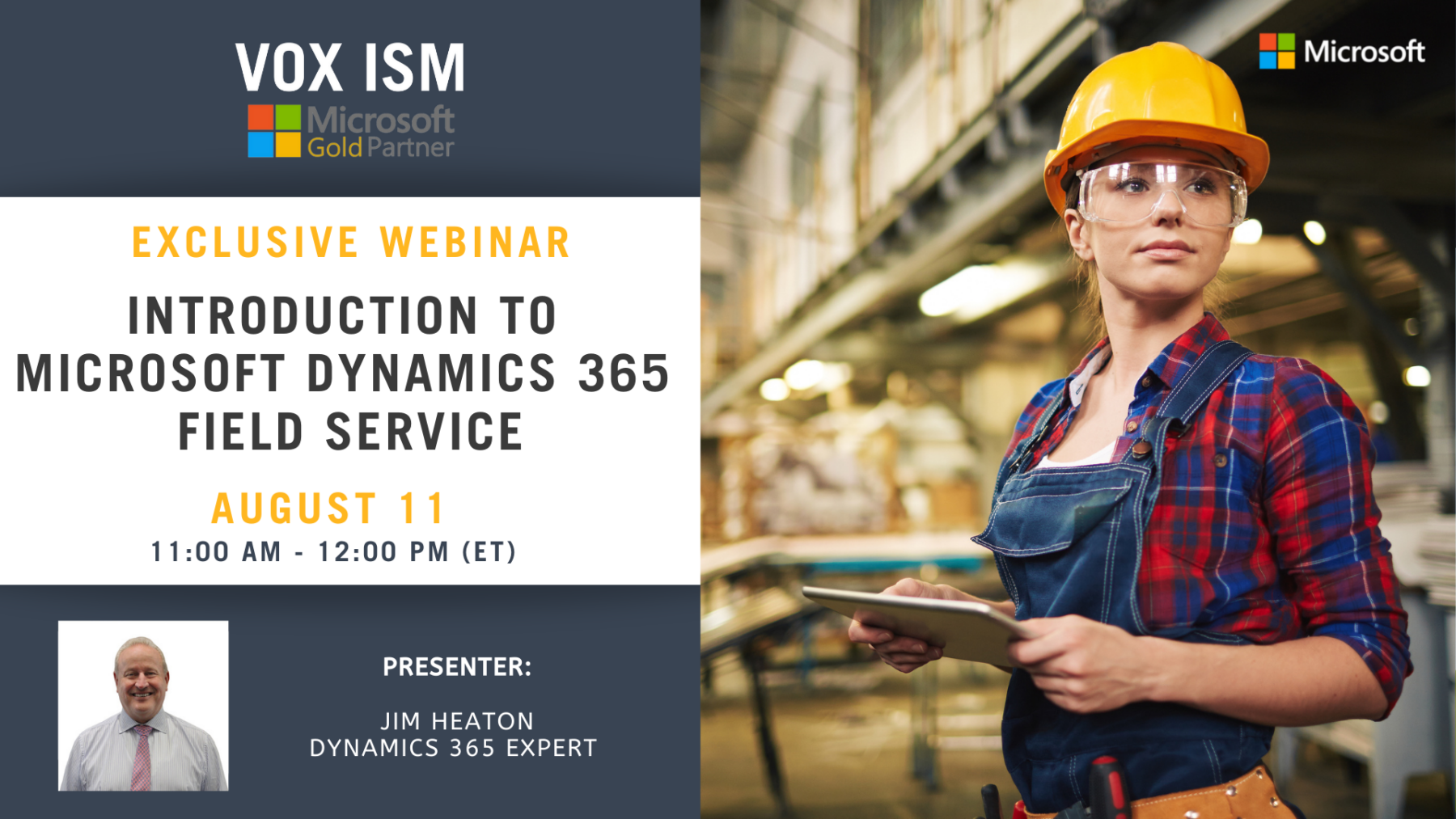 Introduction to Dynamics 365 Field Service - August 11 - Webinar