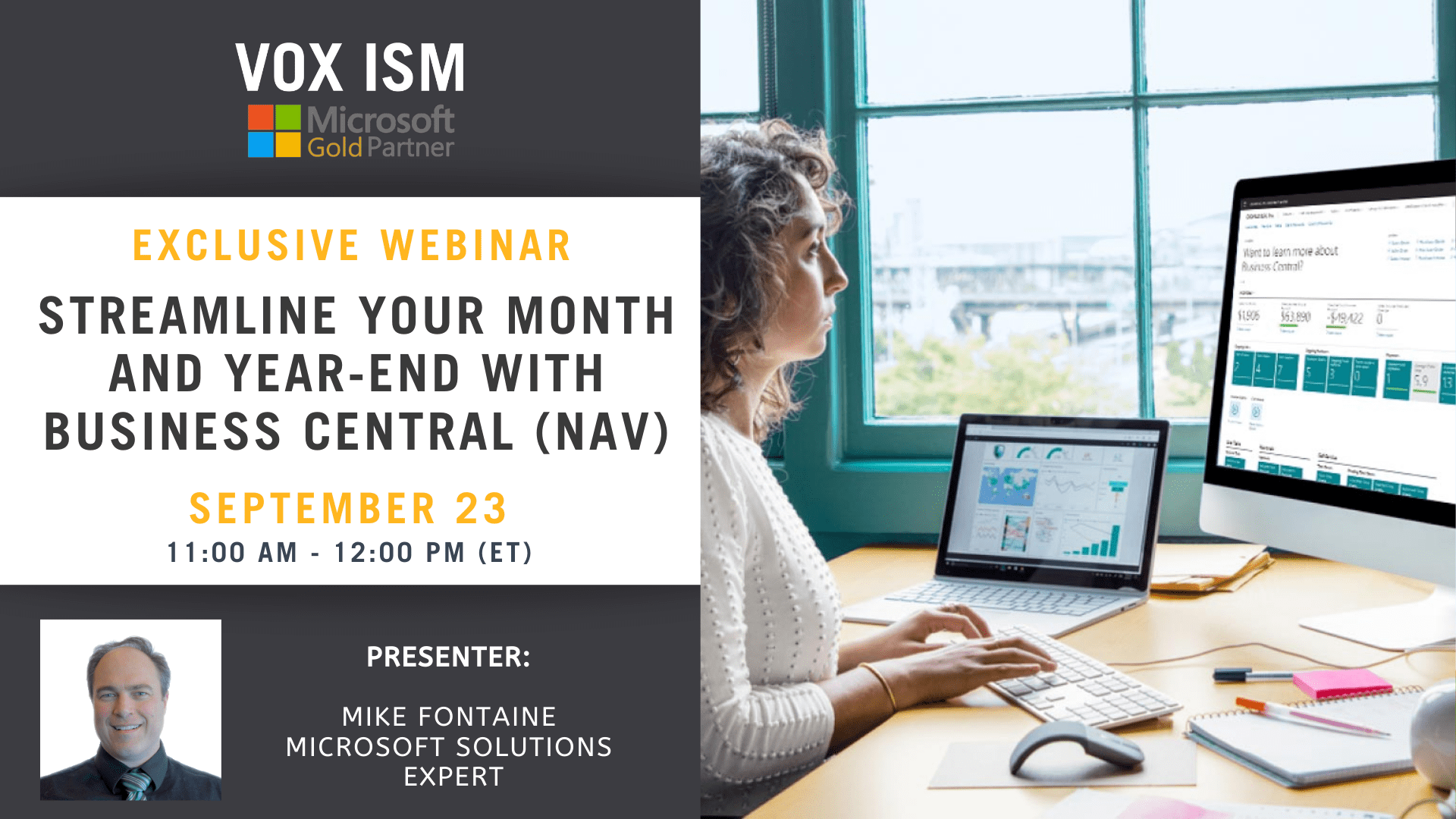 Streamline Your Month and Year-End with Business Central (NAV) - September 23 - Webinar