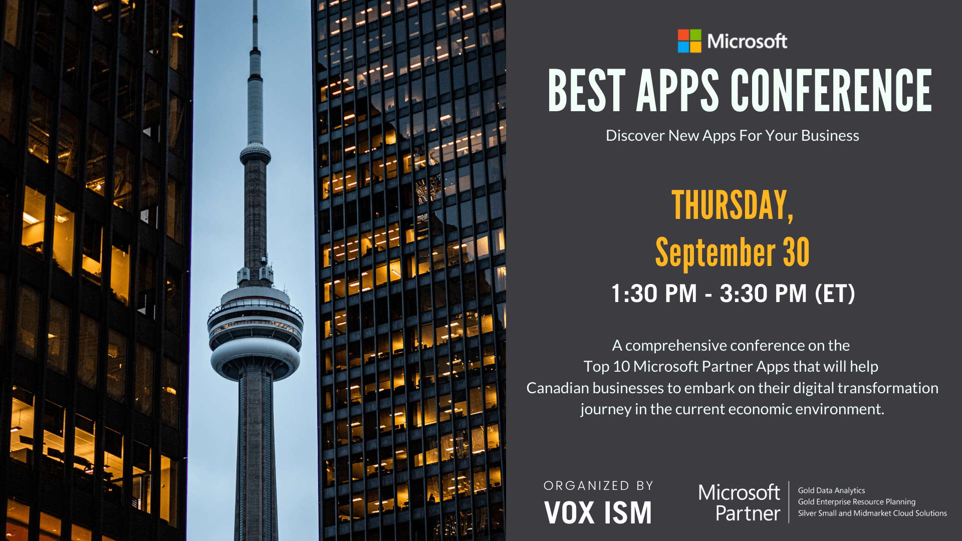 Microsoft Best Apps Conference for Canadian Businesses [2021]