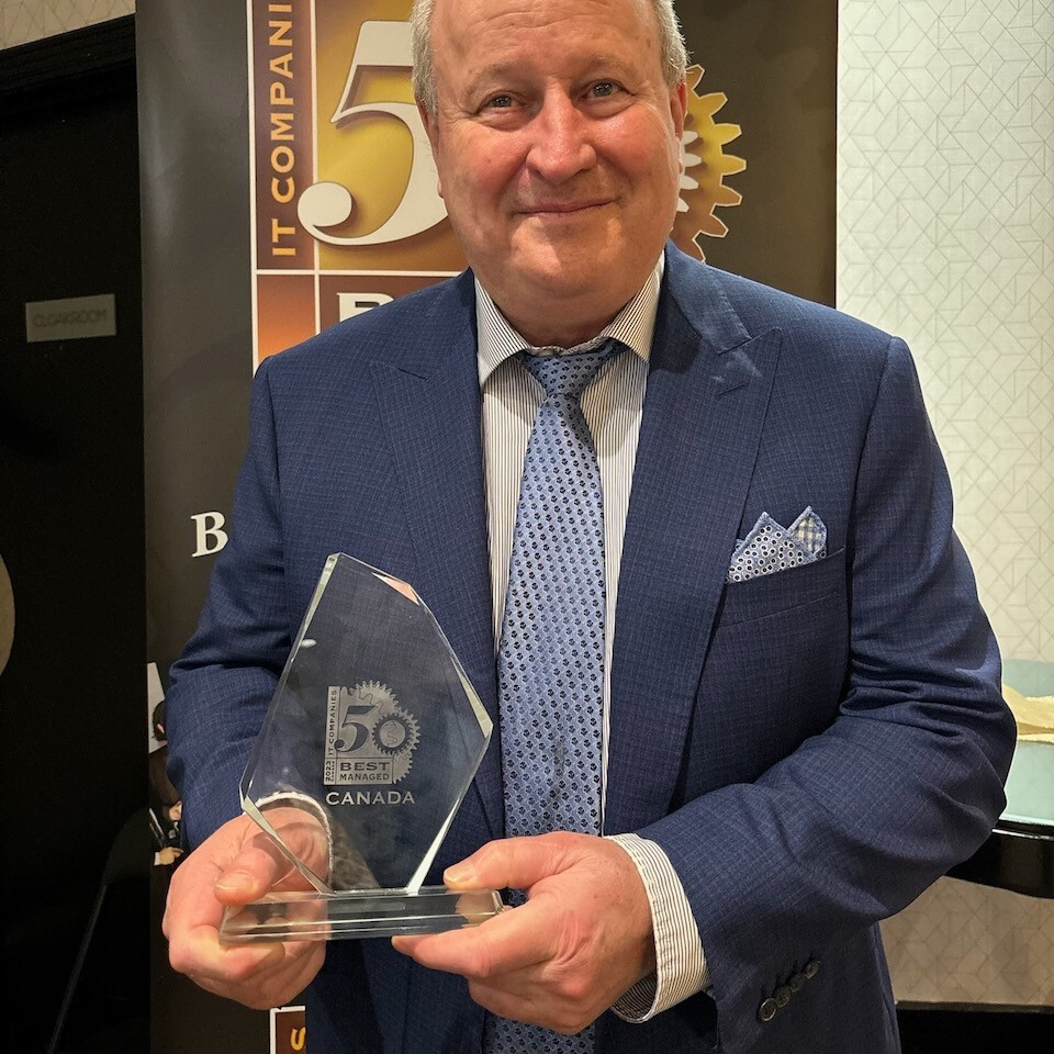 VOX ISM CEO Jim Heaton Accepting Award